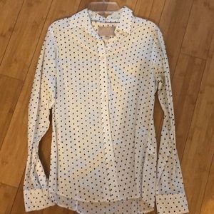 Banana republic polka dot blouse